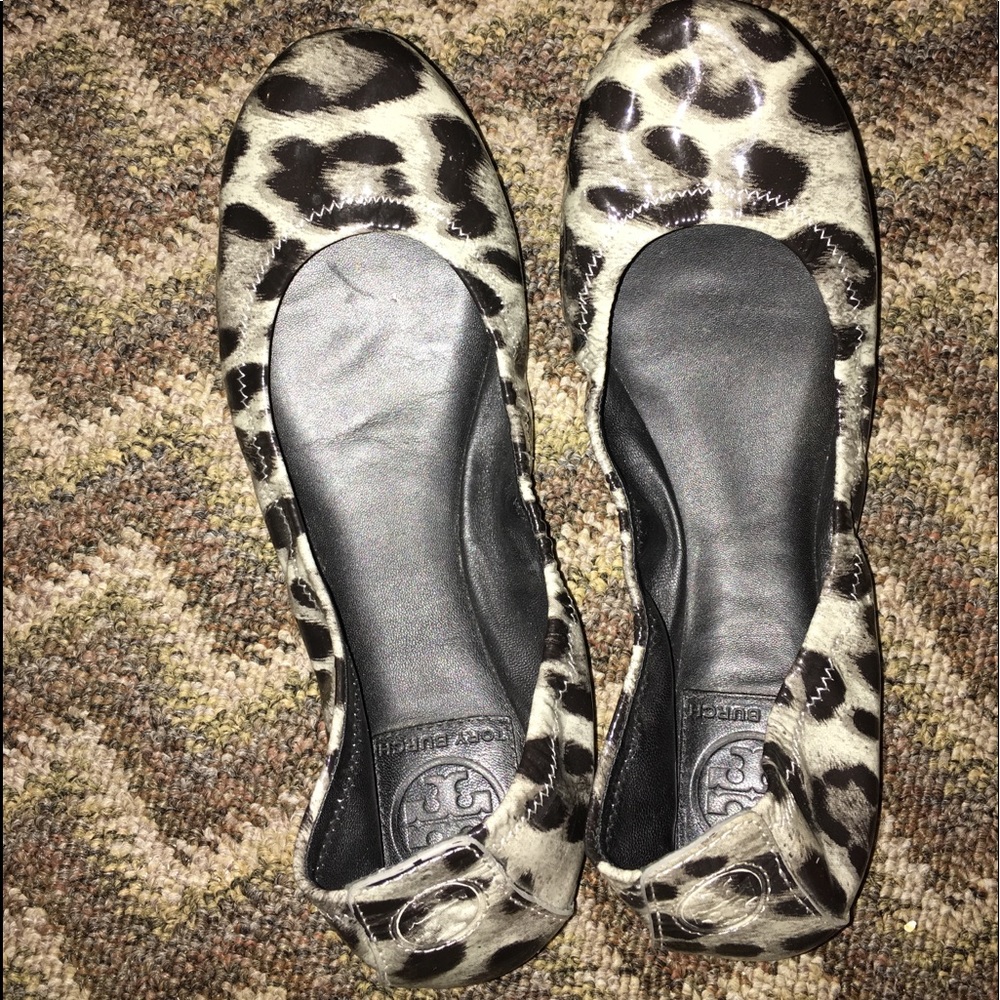 Tory Burch leopard ballet flats